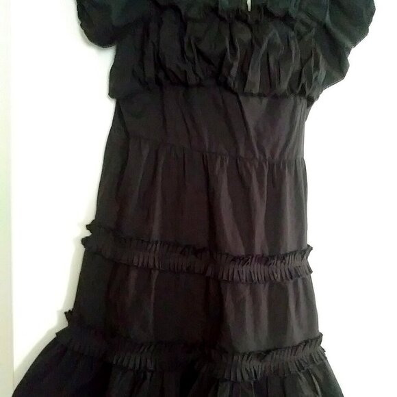 Anthropologie Love the Label Black Off-Shoulder Mini Dress - Picture 5 of 13
